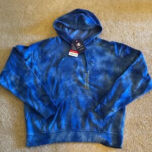 NWT Champion Blue Tie-Dye Men's Hoodie